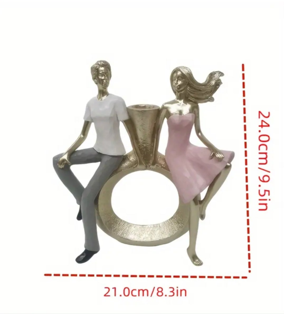 10-Inch Resin Love Couple Figurine