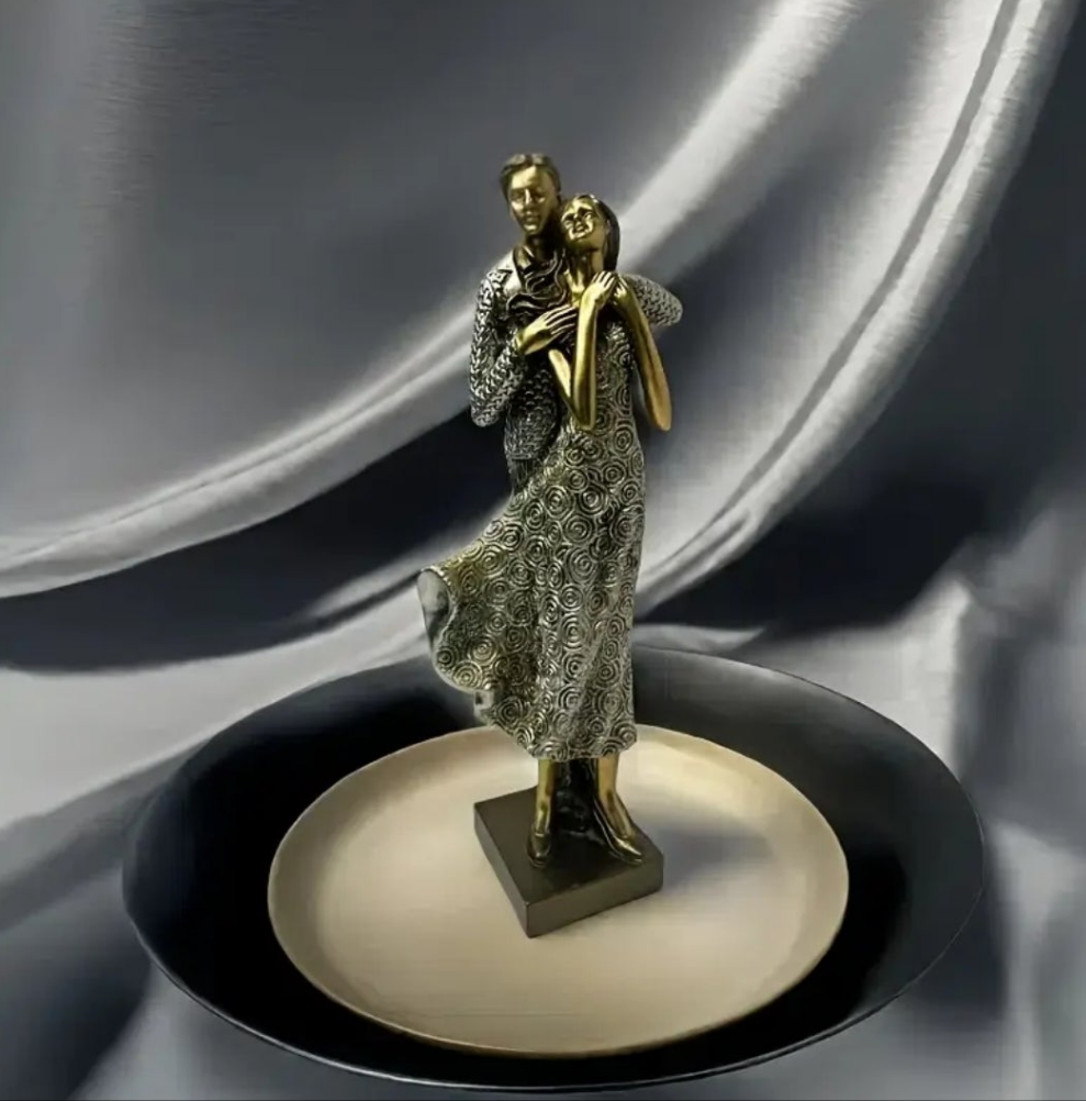 Couple Hugging Figurine