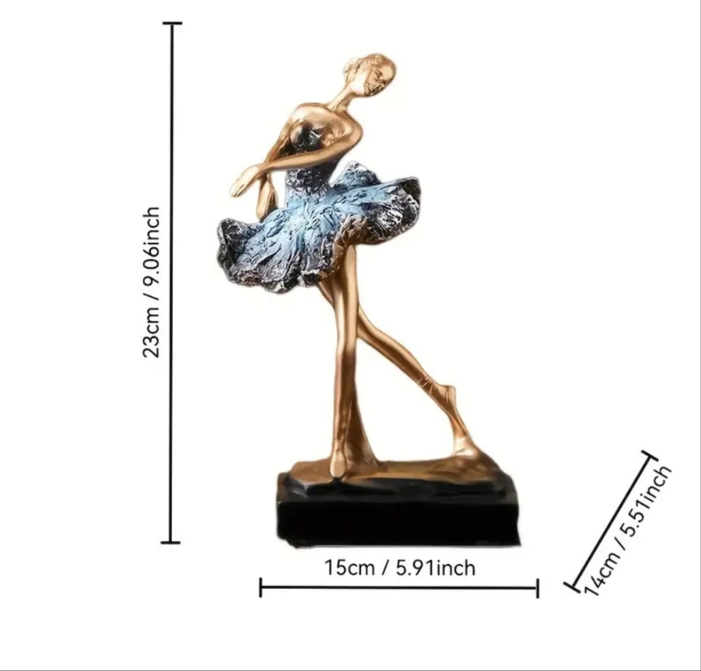 1PC Elegant Ballet Dancer Figurine
