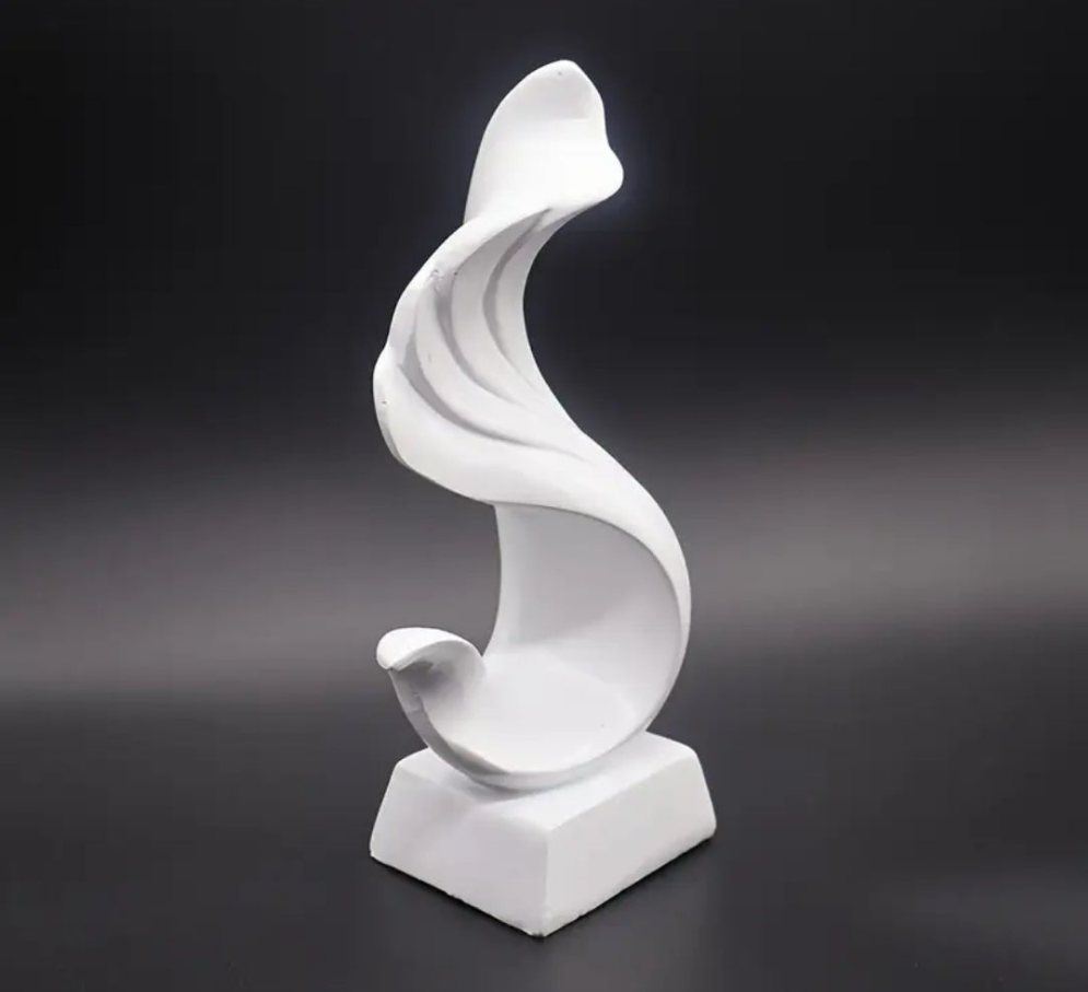 1pc Nordic Simple White Angel Love Sculpture