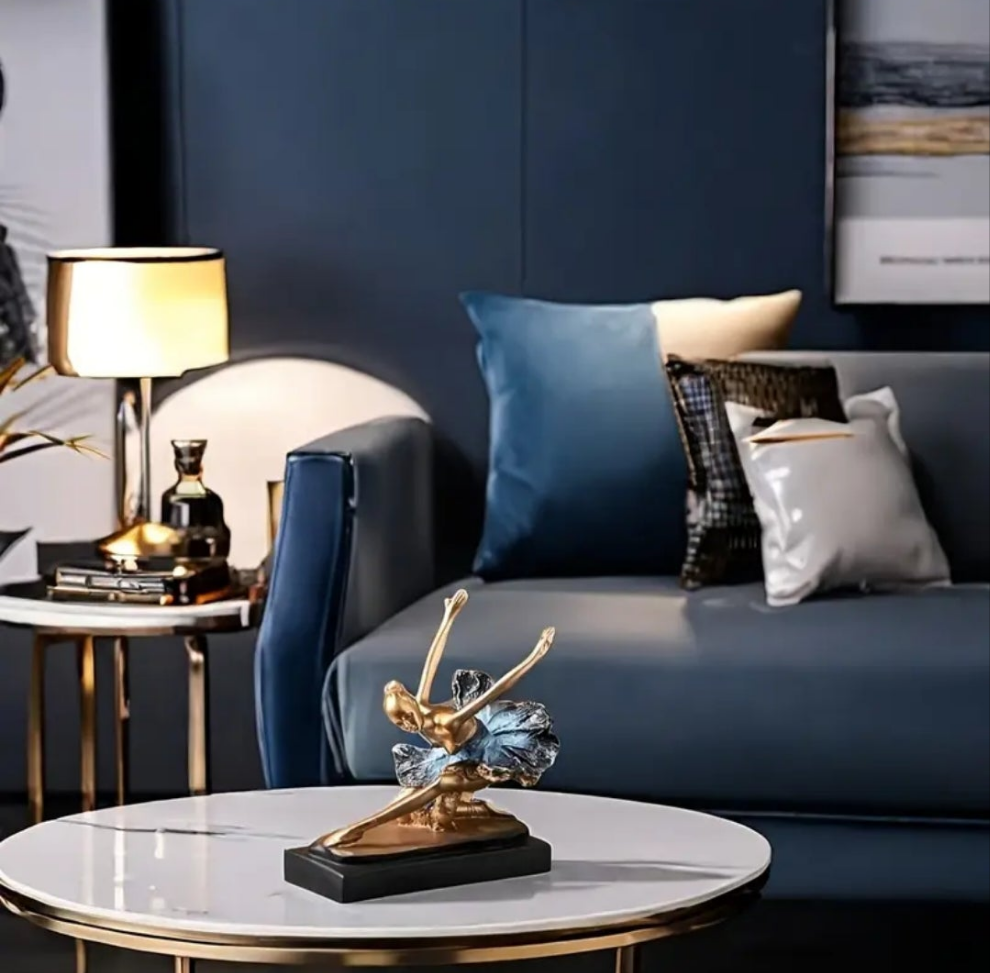 Elegant Ballet Dancer Resin Figurine