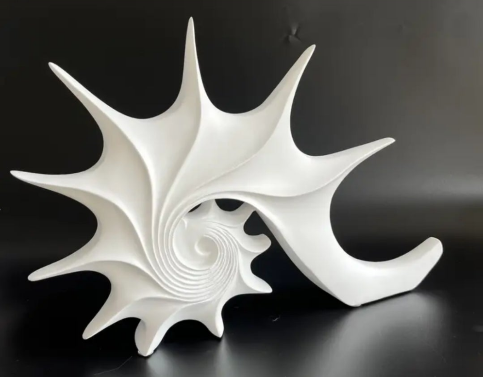 1pc Resin Conch Sculpture Ornament
