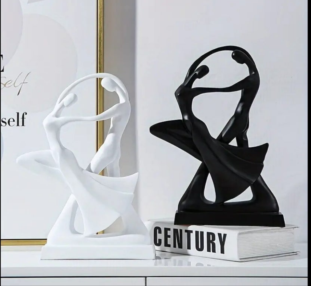 Dancer Resin Ornament-White