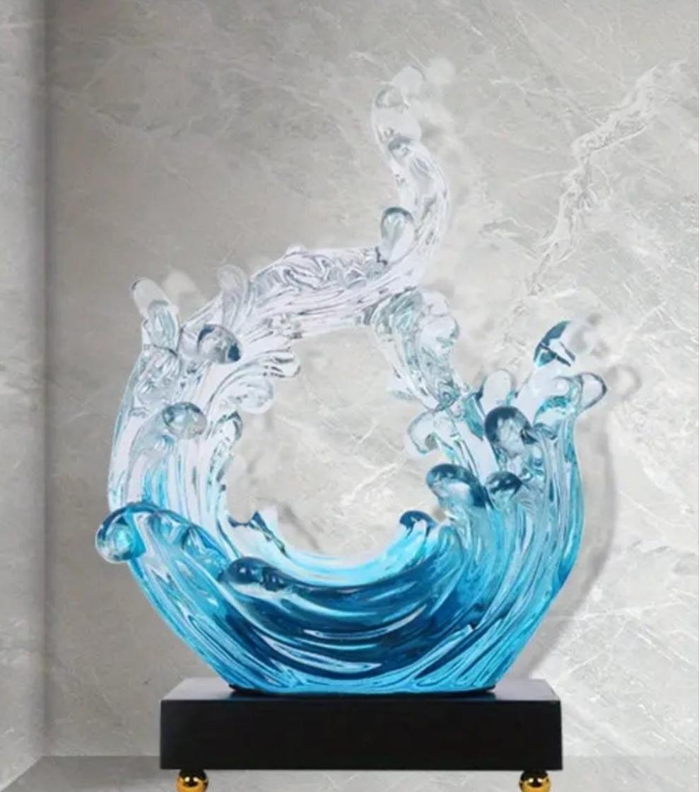 Elegant Wave Design Sculpture