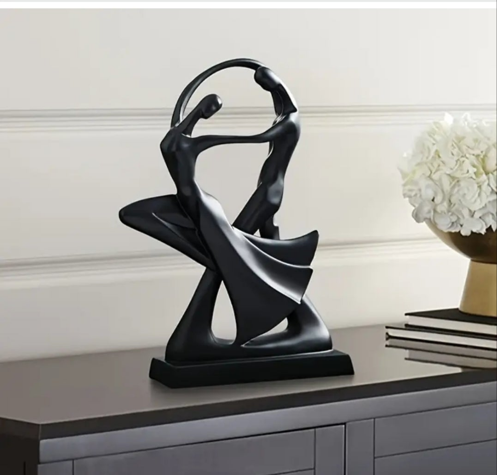 Dancer Resin Ornament Black