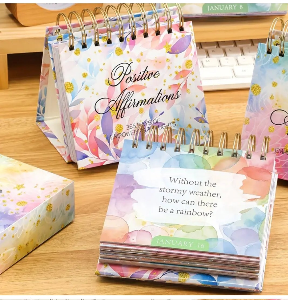365 Days Positive Affirmations Desk Calendar