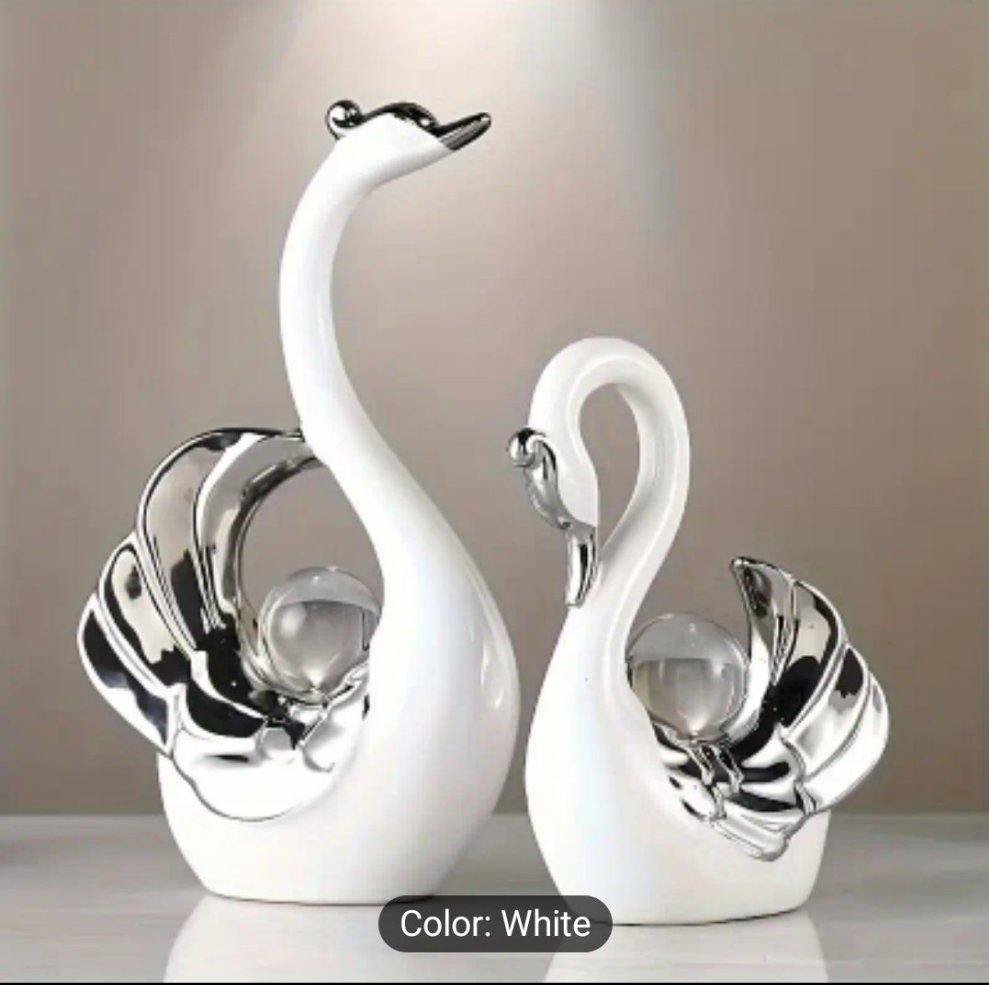 Swan Bedroom Ceramic Ornaments