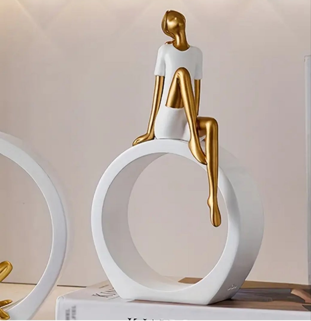 1pc, Modern Decorative Figurine, Resin Material