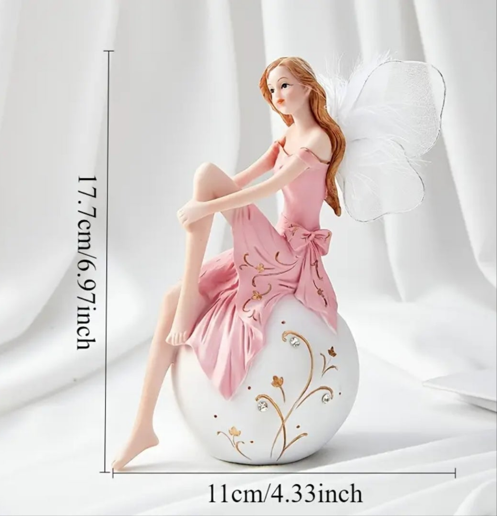 Elegant European Angel Princess Flower Fairy Statues