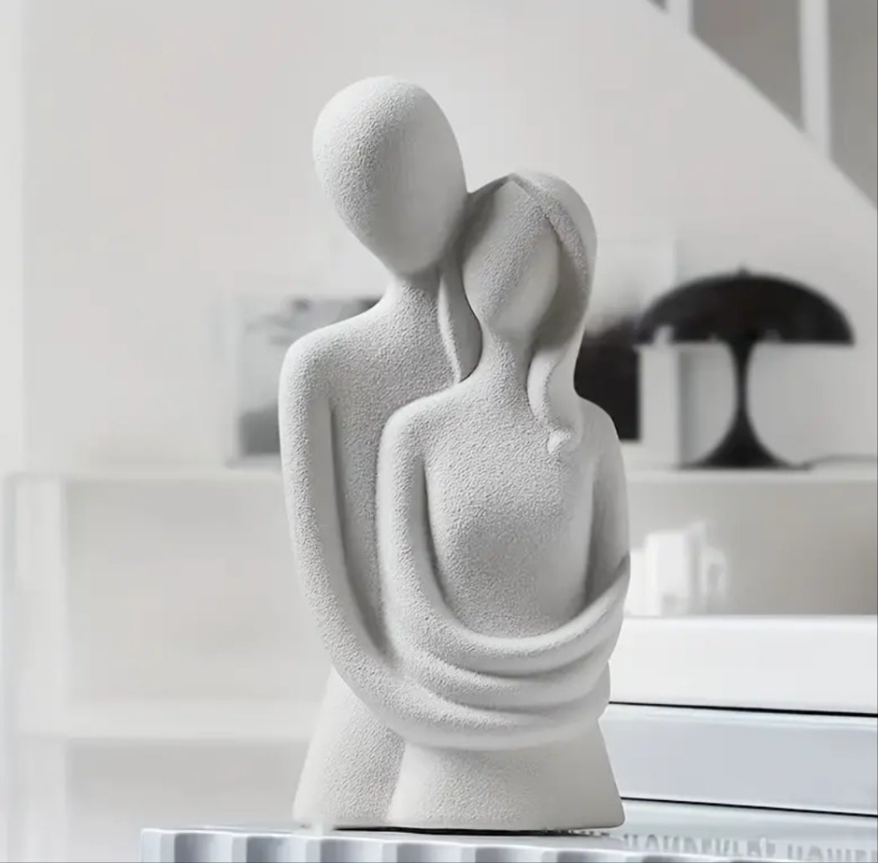 A Pair of Resin Acorn Bird Figurines, Hand-Painted