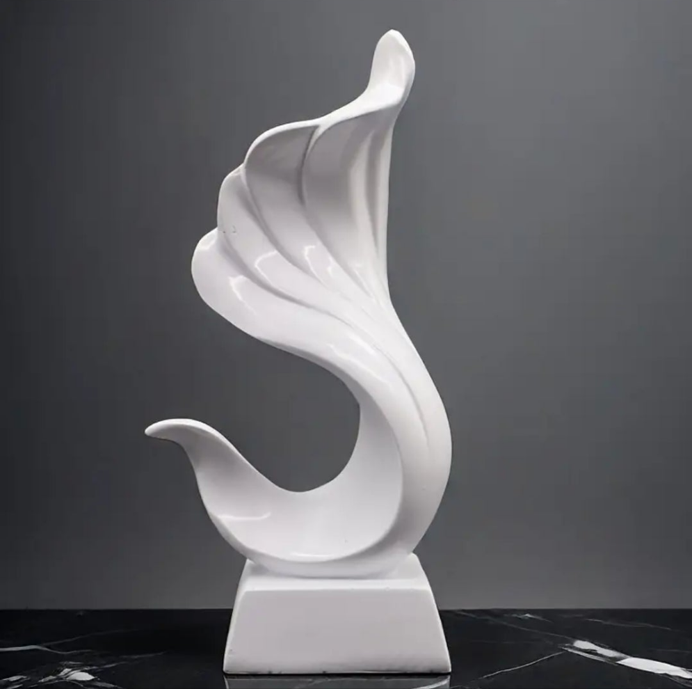 1pc Nordic Simple White Angel Love Sculpture