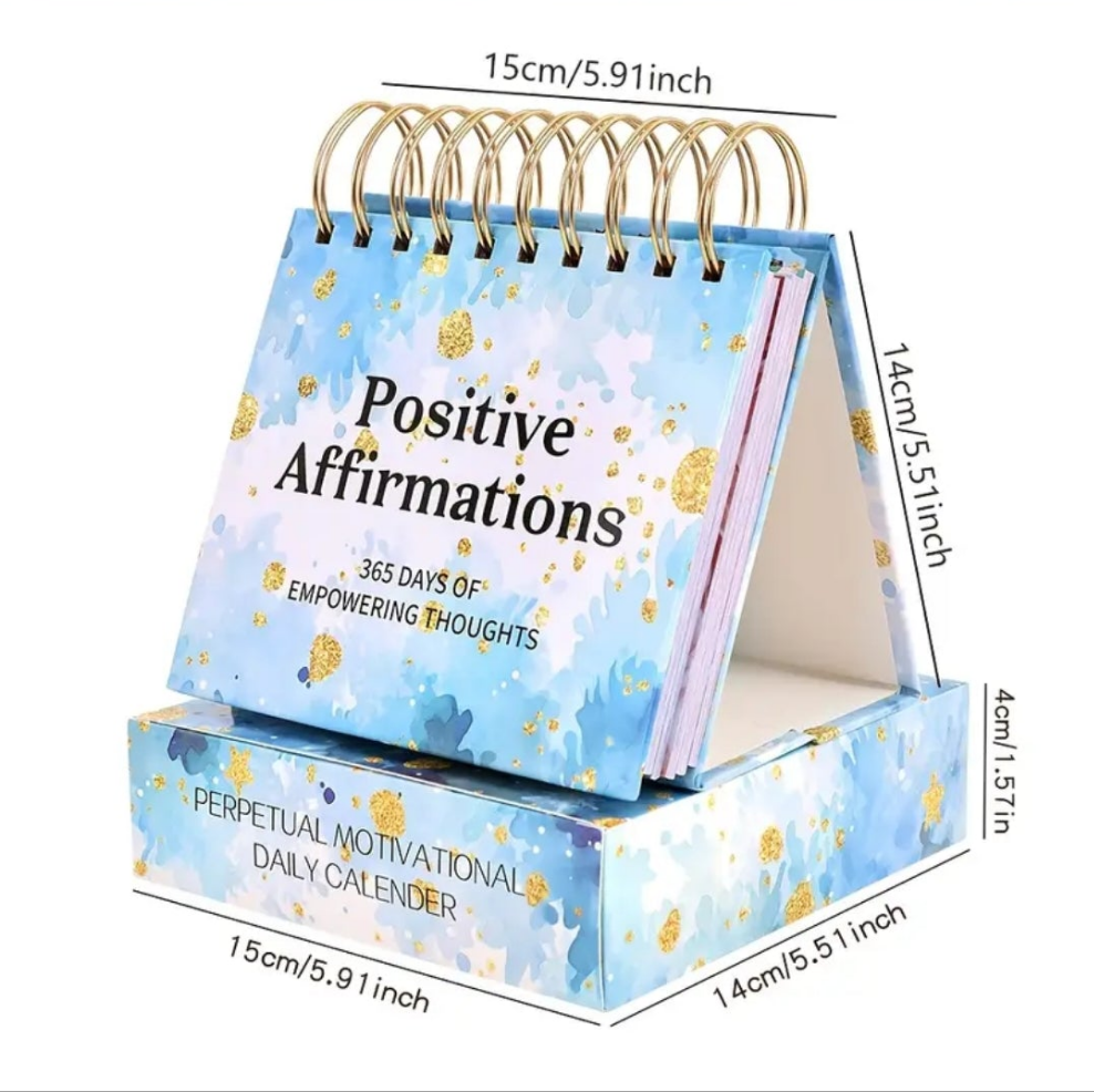 1pc Inspirational Desktop Flip Calendar