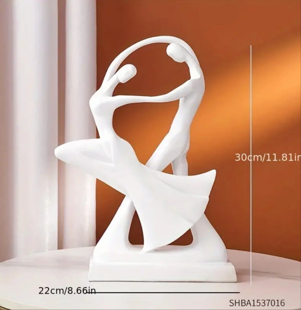 Dancer Resin Ornament-White