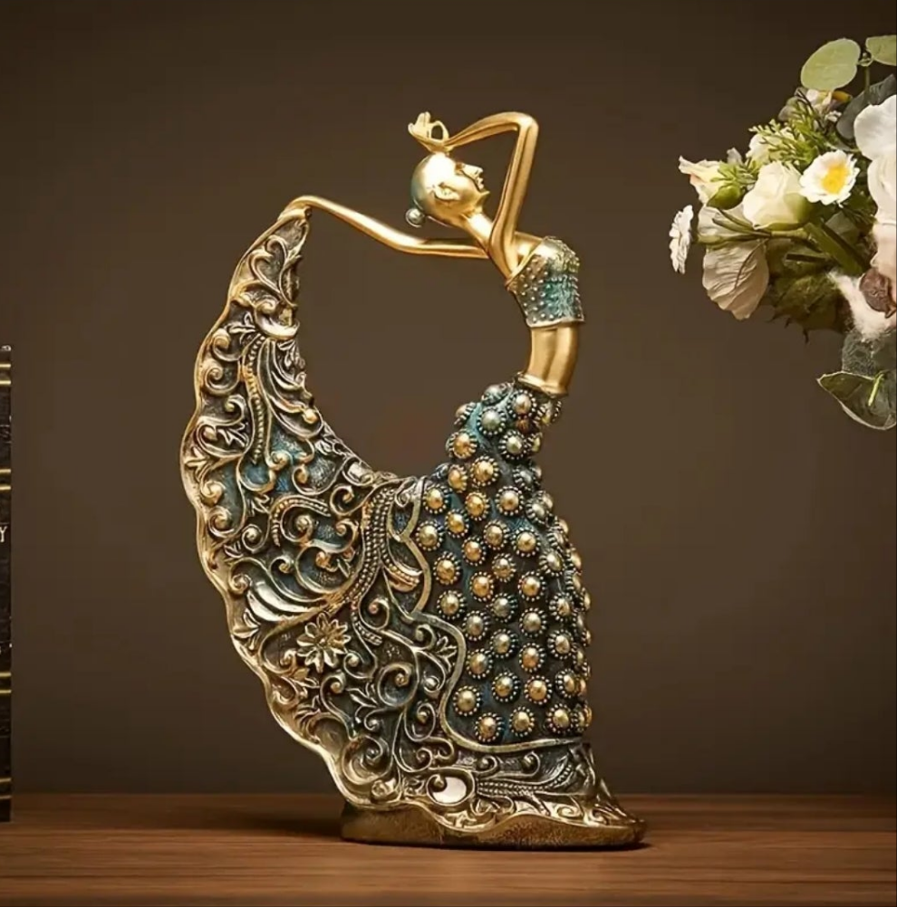 Peacock Dancer Statue