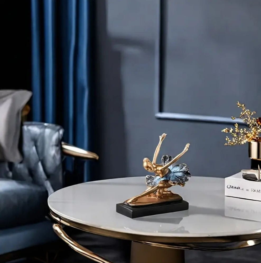 Elegant Ballet Dancer Resin Figurine