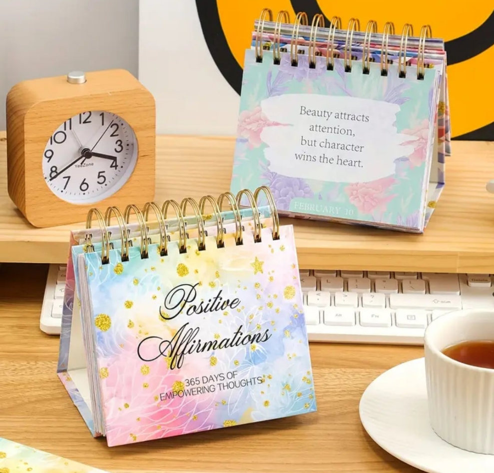 1pc Inspirational Desktop Flip Calendar