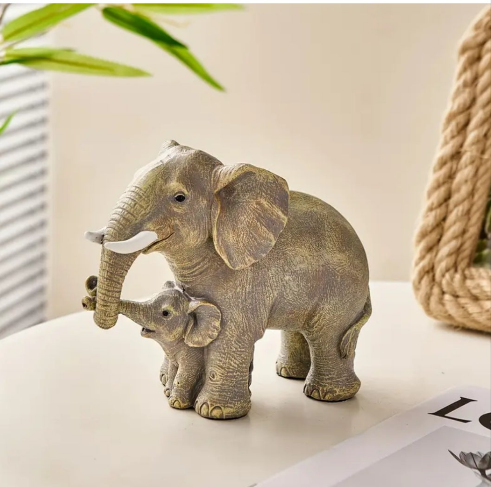 Charming Resin Elephant Figurine