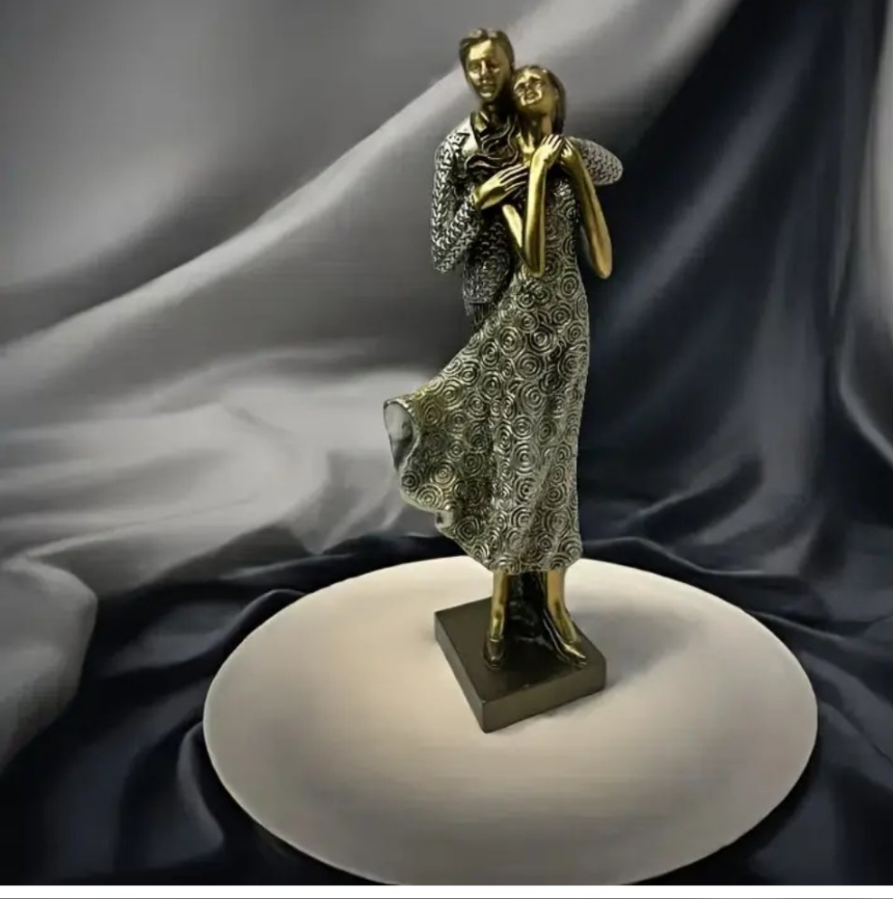 Couple Hugging Figurine
