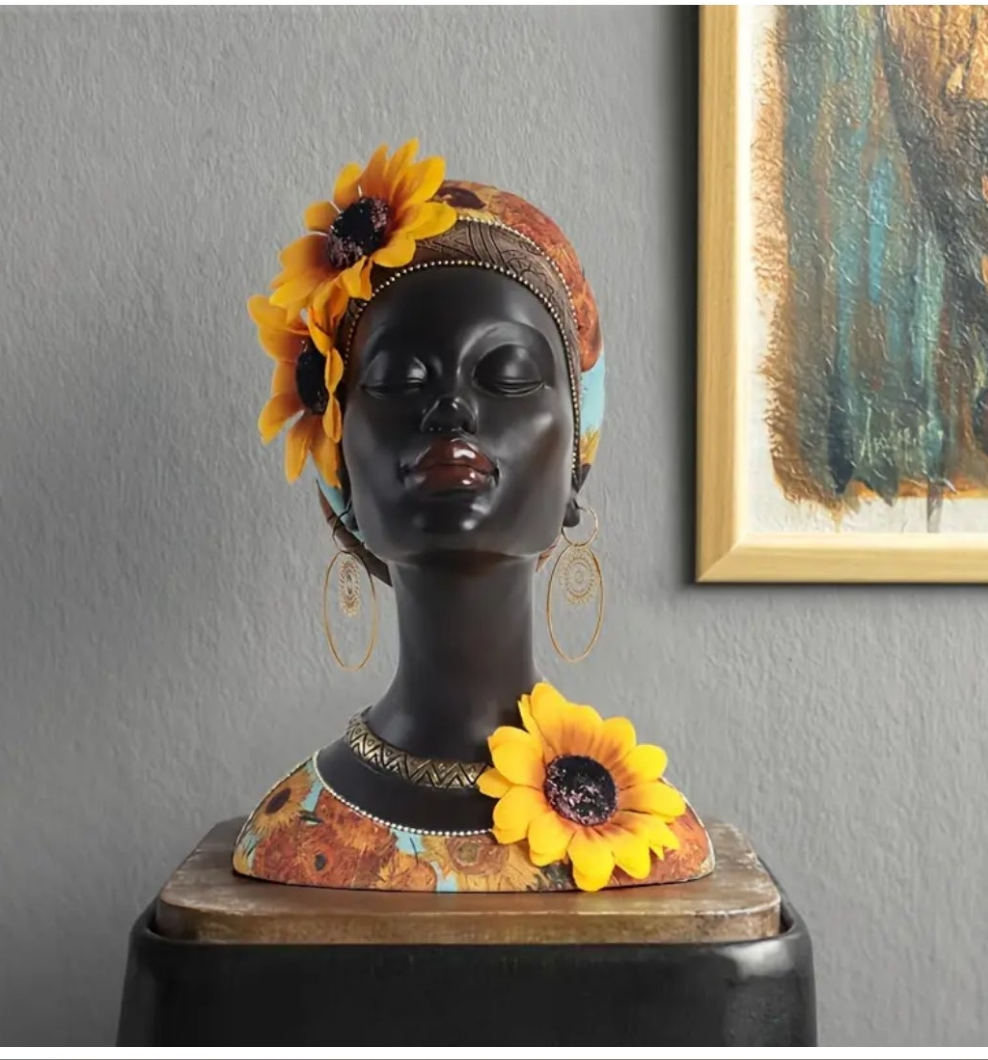 African Tribal Exotic Decor Resin Figurine