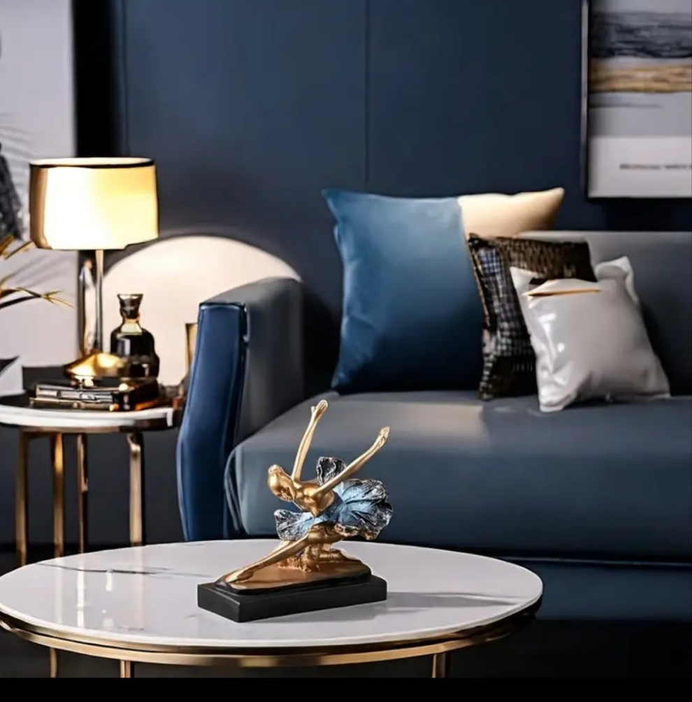 Elegant Ballet Dancer Resin Figurine