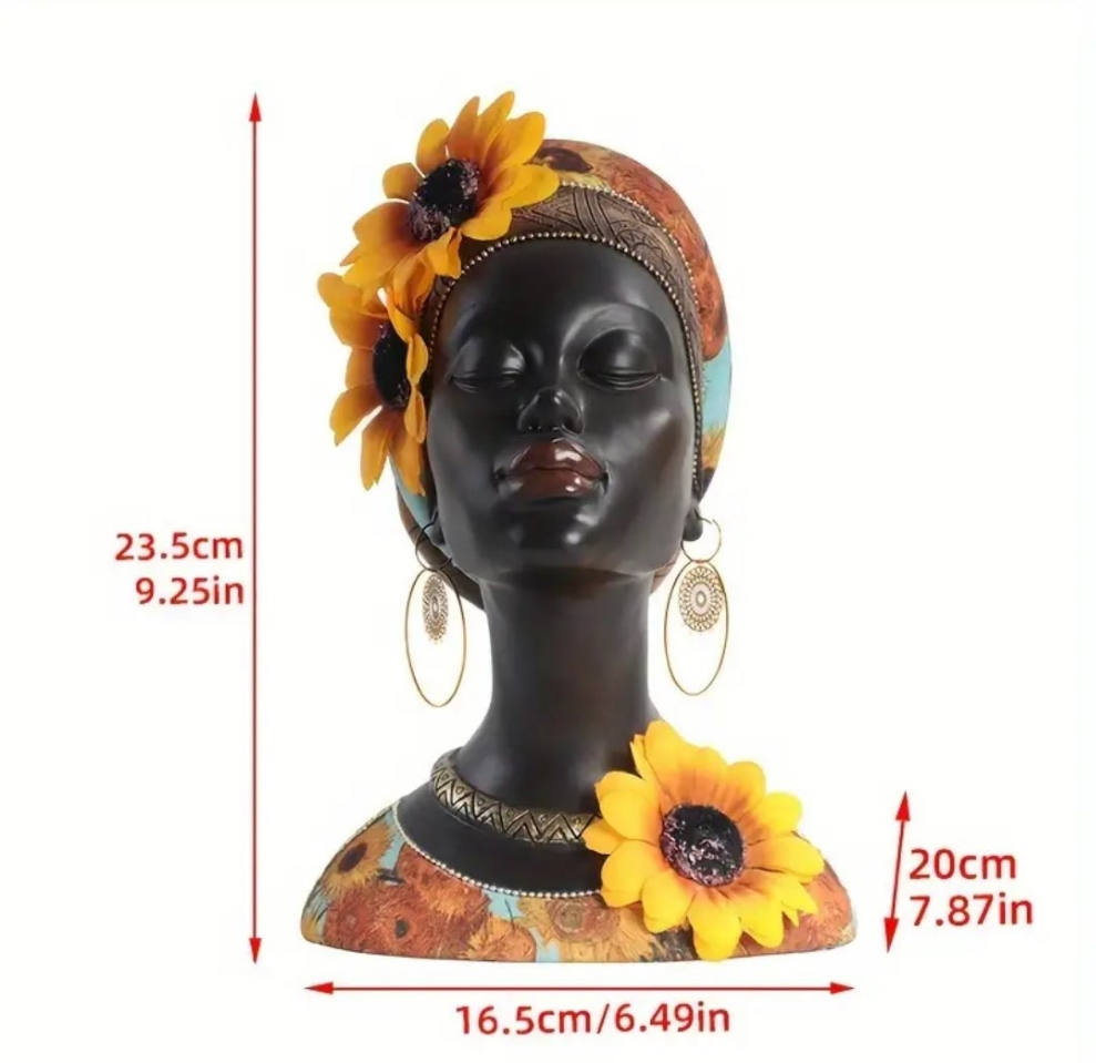 African Tribal Exotic Decor Resin Figurine