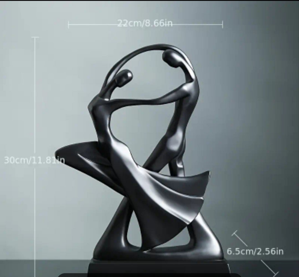 Dancer Resin Ornament Black