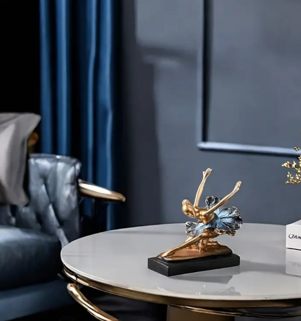 Elegant Ballet Dancer Resin Figurine