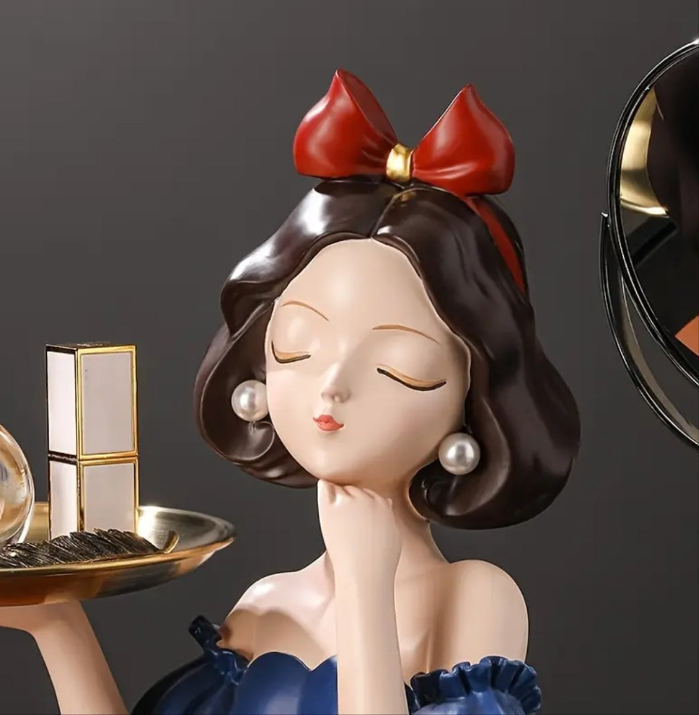 Princess-Themed Butterfly-Shaped Jewelry & Perfume Tray Organizer