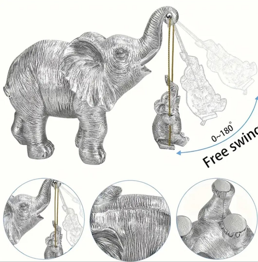 1 Piece, Silvery Elephant Statue Decoration