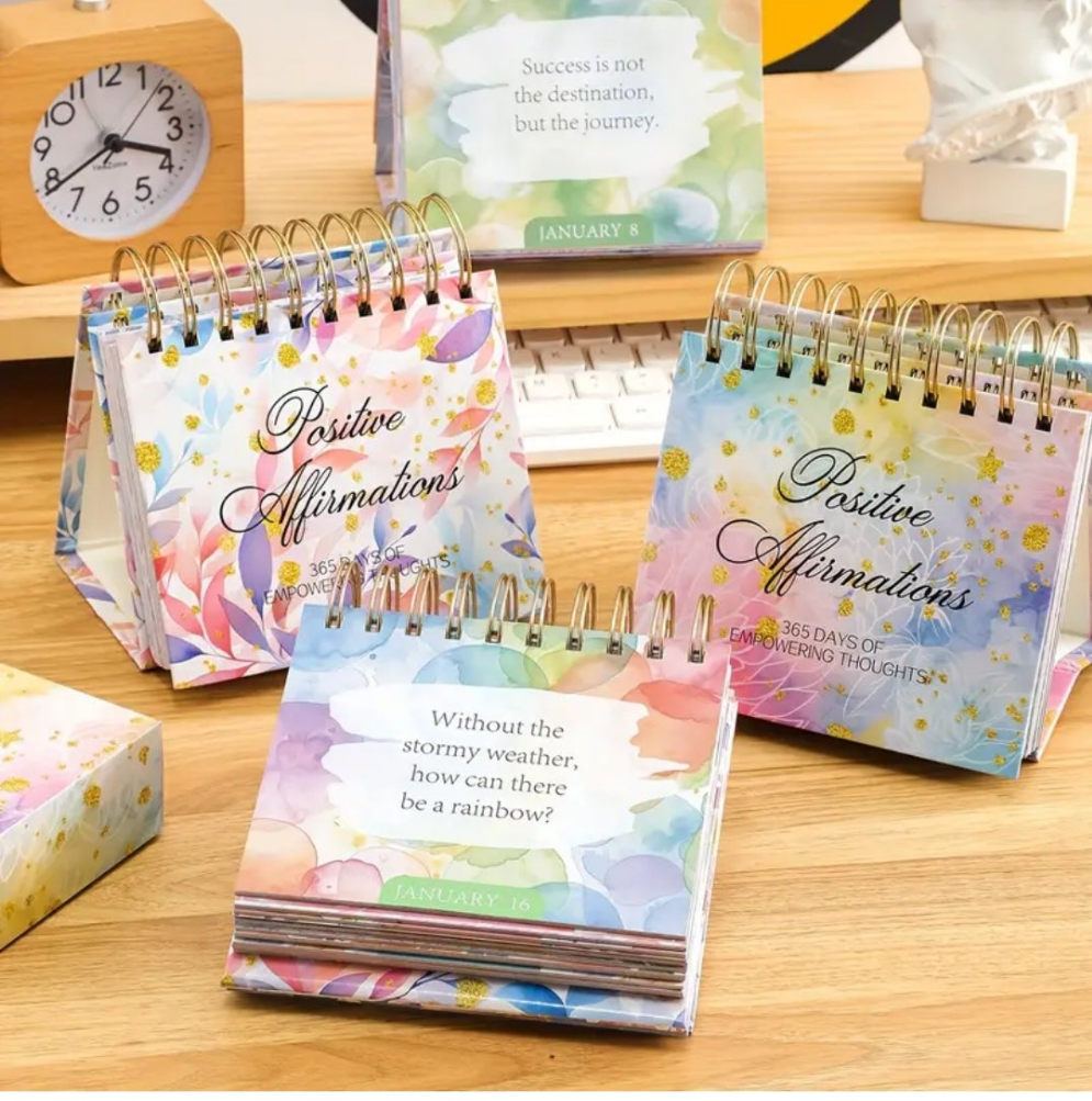 365 Days Positive Affirmations Desk Calendar
