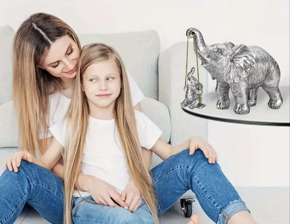 1 Piece, Silvery Elephant Statue Decoration