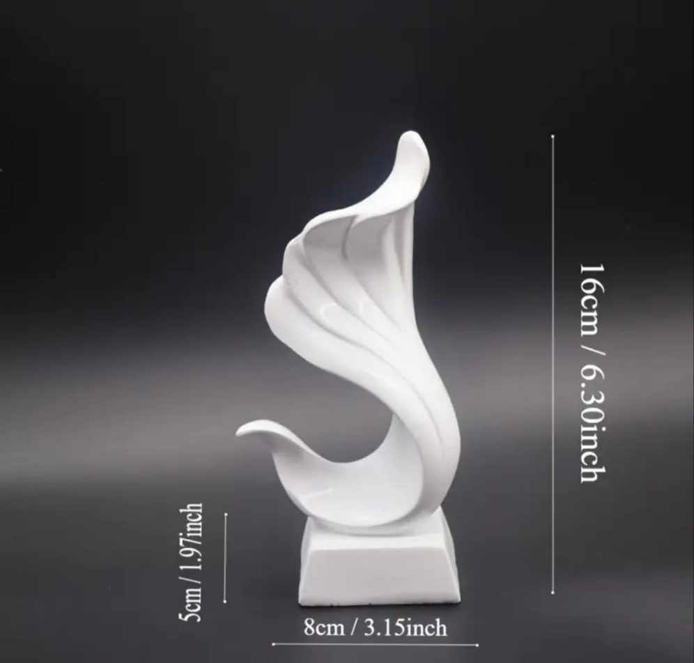 1pc Nordic Simple White Angel Love Sculpture