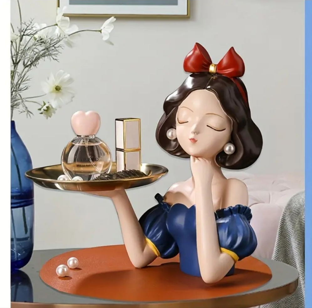 Princess-Themed Butterfly-Shaped Jewelry & Perfume Tray Organizer