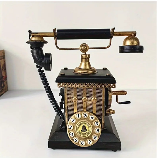 Vintage Cast Iron Telephone Model