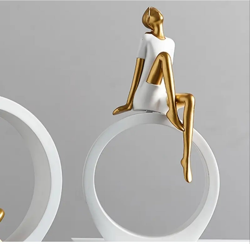 1pc, Modern Decorative Figurine, Resin Material