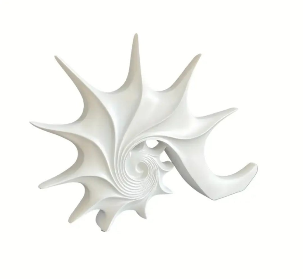 1pc Resin Conch Sculpture Ornament