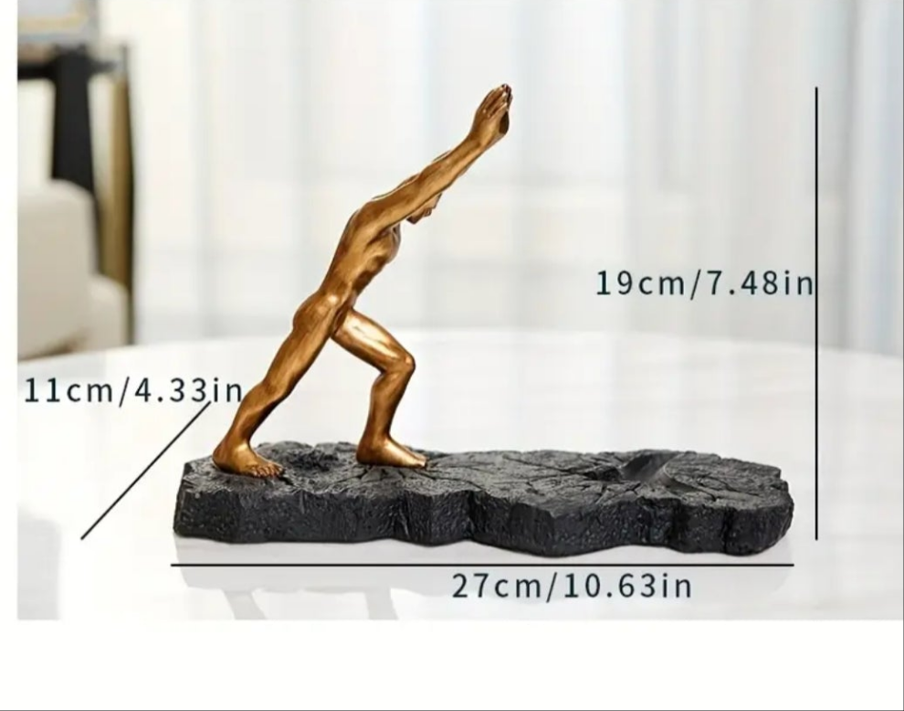 An Elegant European-Style Resin Figure Wine Rack