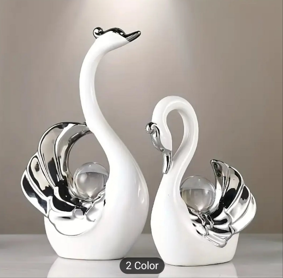 Swan Bedroom Ceramic Ornaments