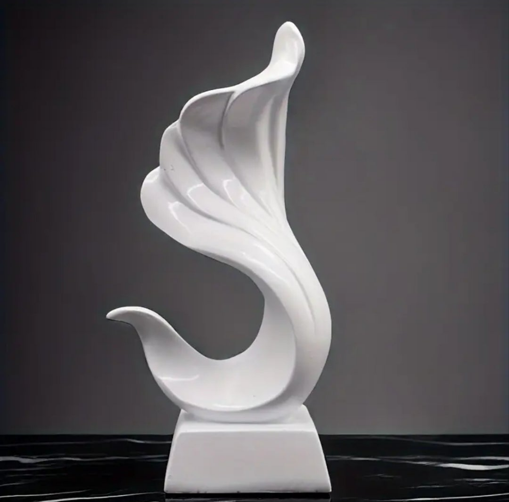 1pc Nordic Simple White Angel Love Sculpture