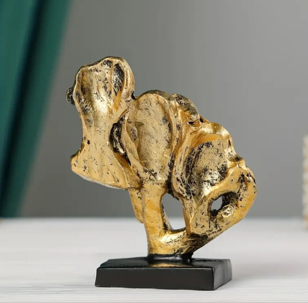 Classic Abstract Trio Sculpture - Resin Collectible Figurine