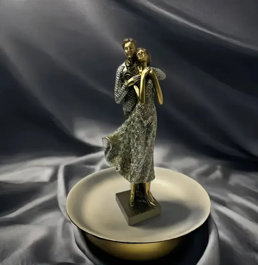 Couple Hugging Figurine