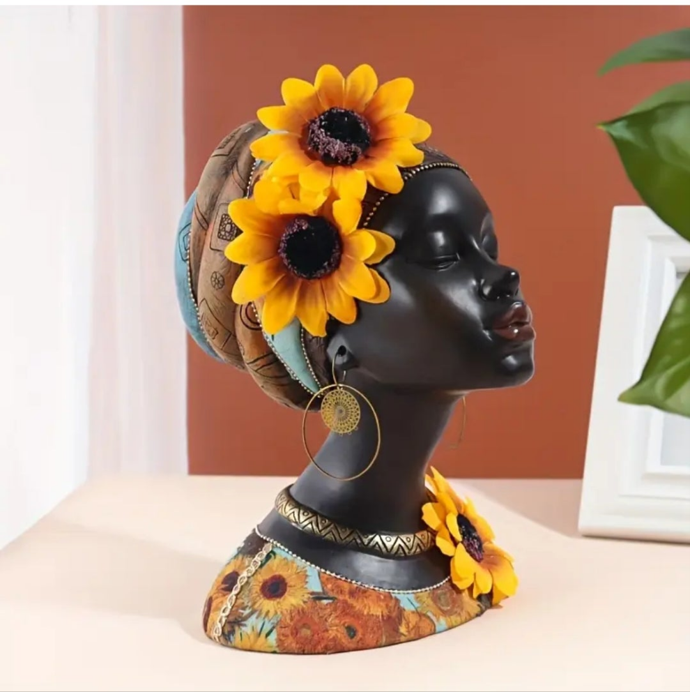 African Tribal Exotic Decor Resin Figurine