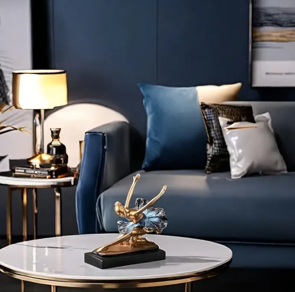 Elegant Ballet Dancer Resin Figurine