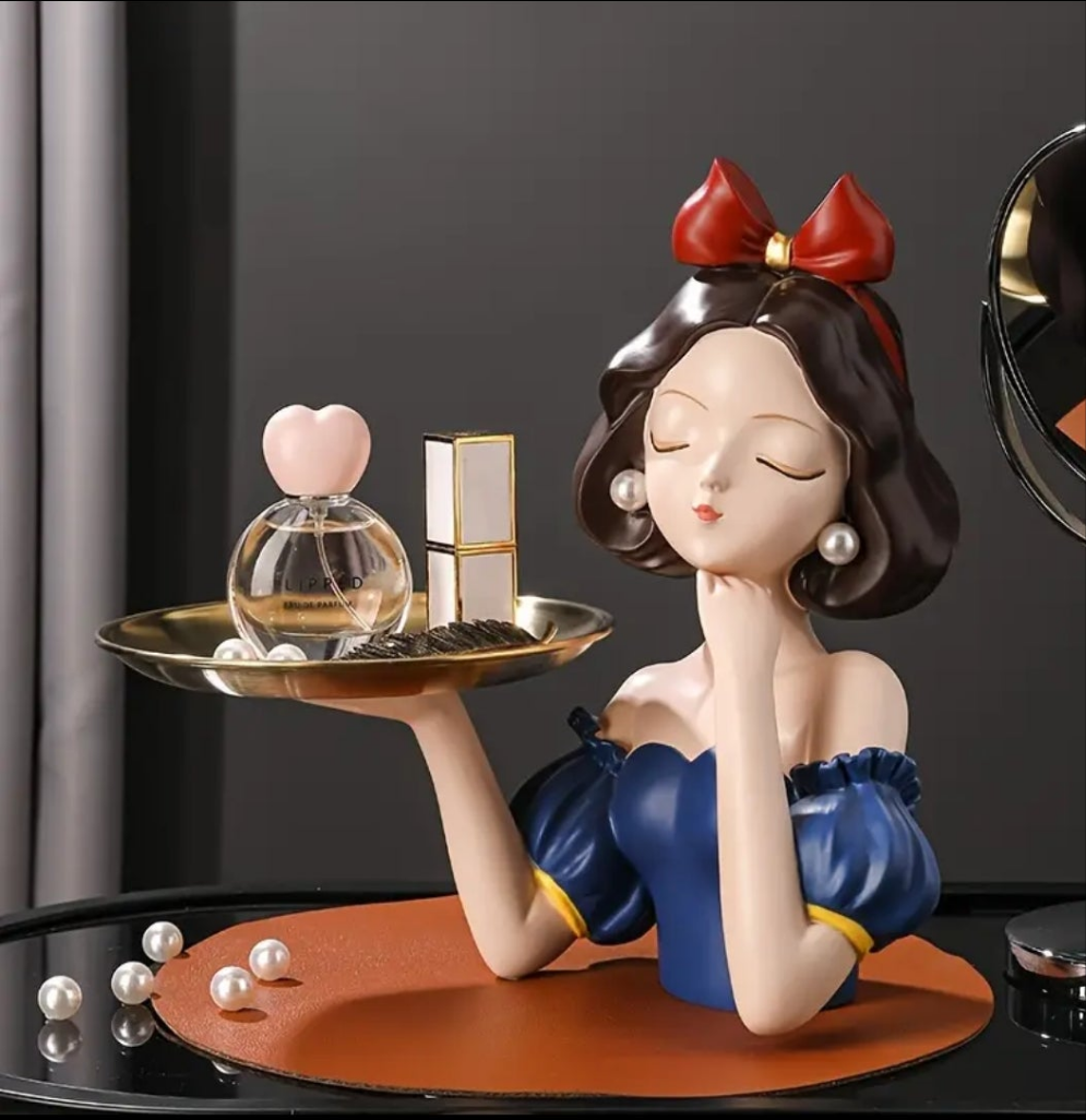 Princess-Themed Butterfly-Shaped Jewelry & Perfume Tray Organizer