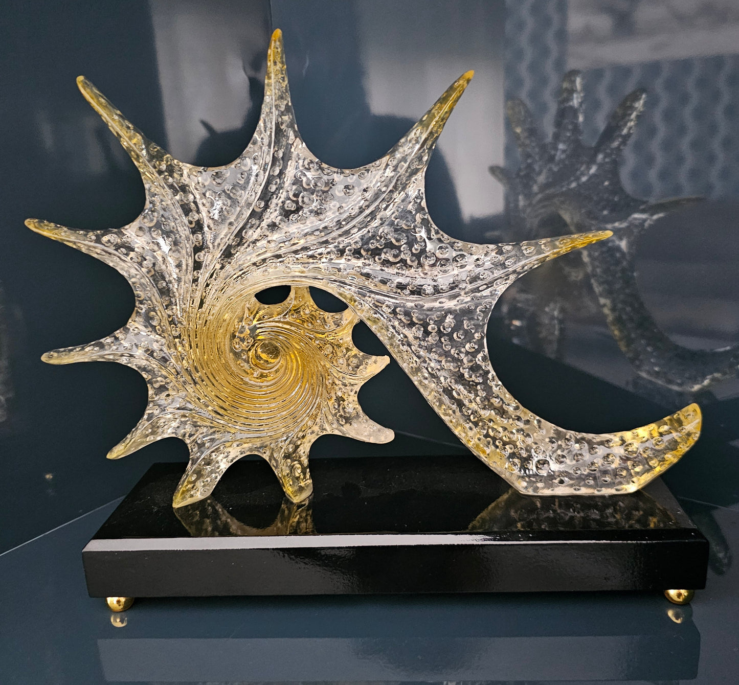 Elegant Tawny-Tinted Starfish Sculpture